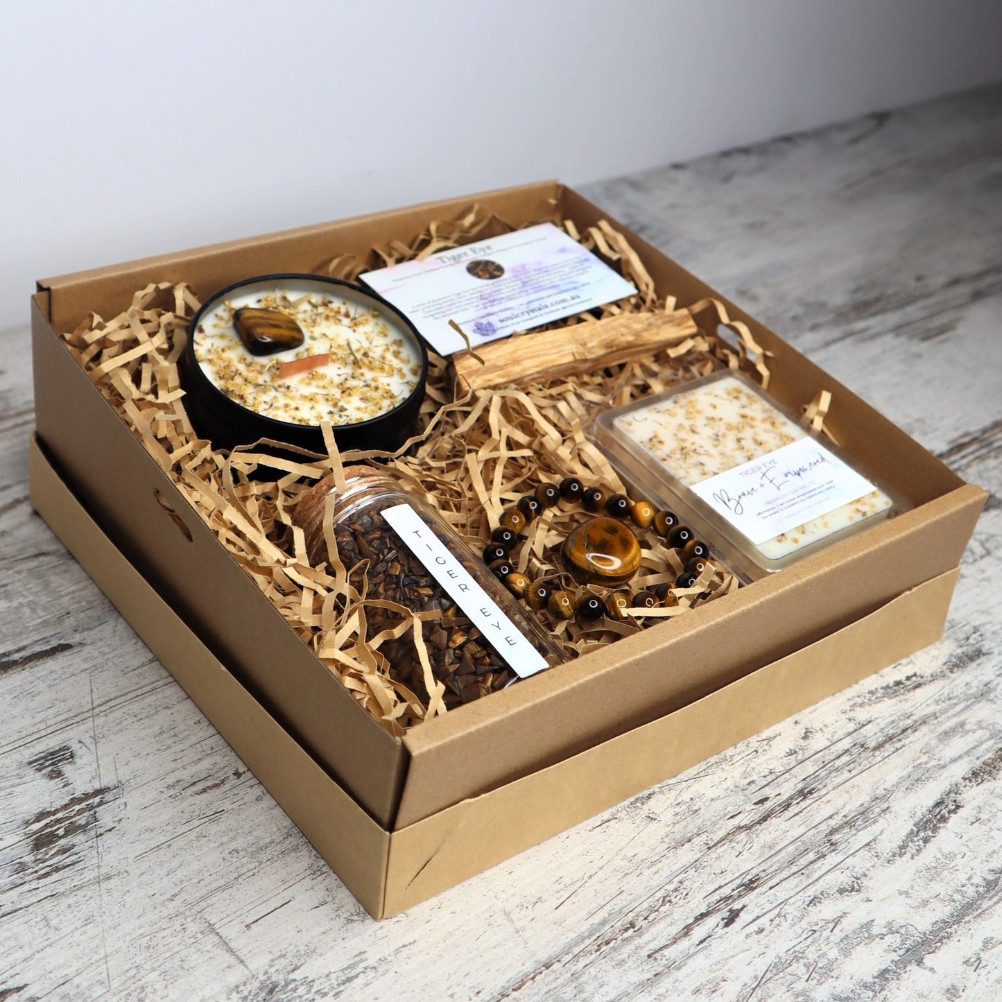 'Brave + Empowered' | Tiger Eye Gift Box