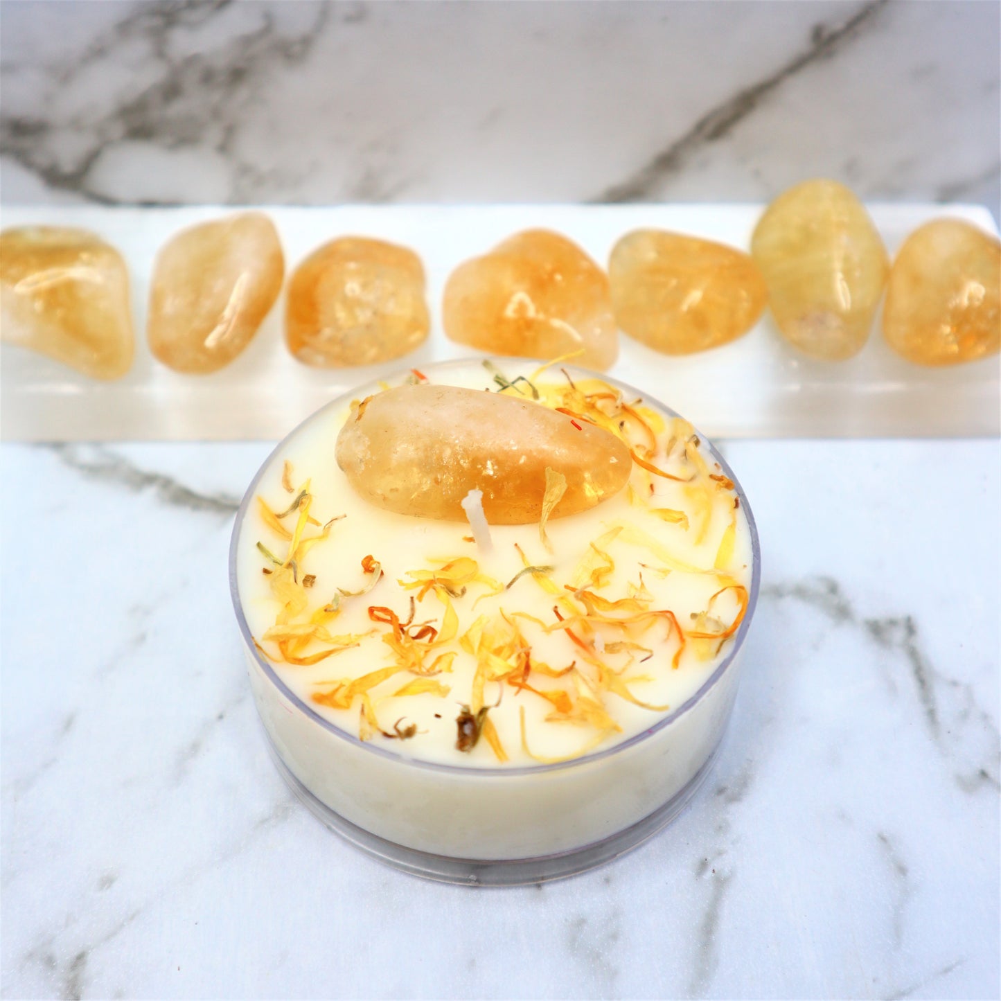 'Dream, Believe, Achieve' Maxi Tealight | Citrine
