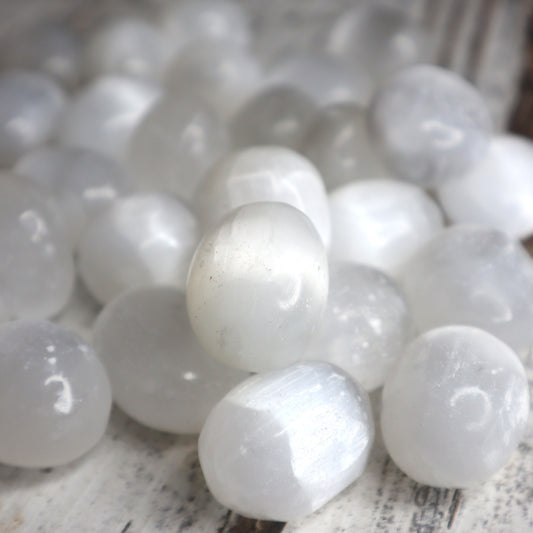 Selenite Tumble Stone