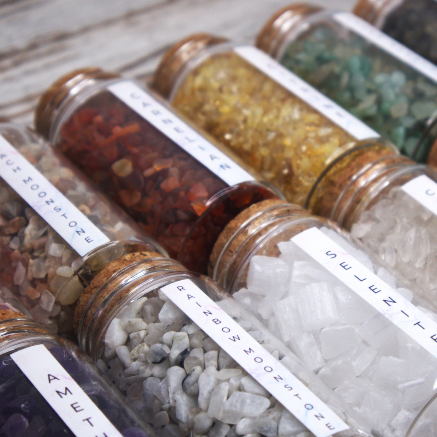 Clear Quartz Chips Jar