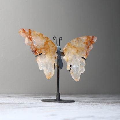 Golden Healer Butterfly on Stand | Healing, Vitality & Divine Light