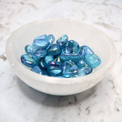 Aqua Aura (MINI) Tumble Stone