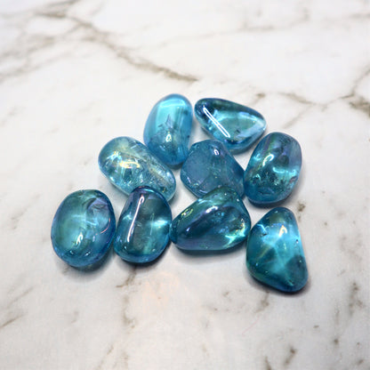 Aqua Aura (MINI) Tumble Stone