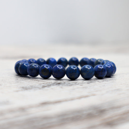 Lapis Lazuli Bead Bracelet | 8mm | Wisdom, Truth & Inner Vision