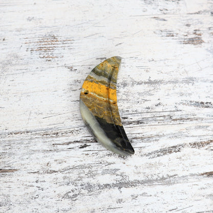 Bumblebee Jasper Moon Bowl | Confidence & Joyful Energy