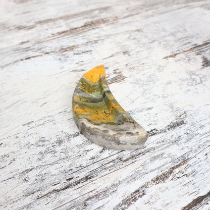Bumblebee Jasper Moon Bowl | Soul Spark + Energy Shift