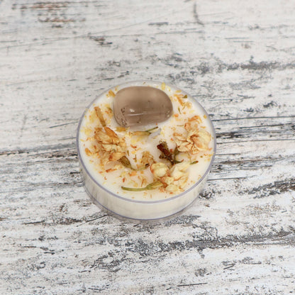 'Grounded Warrior' Maxi Tealight | Smokey Quartz